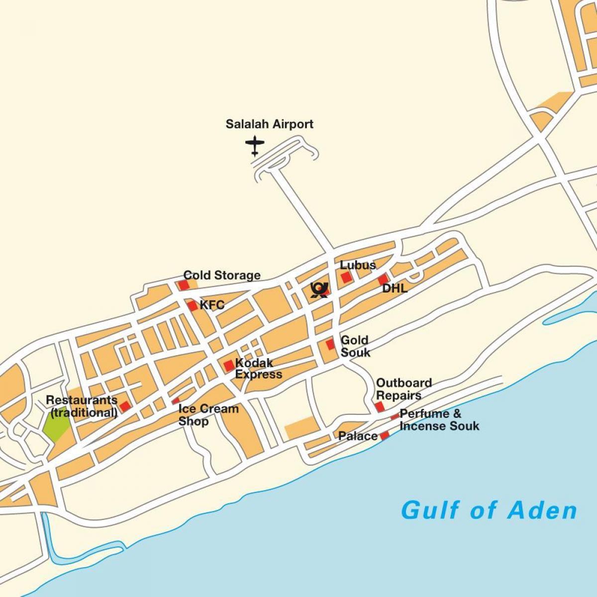 نقشه از صلاله عمان