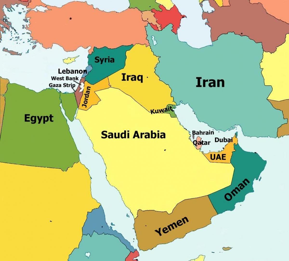 عمان کشور در نقشه جهان