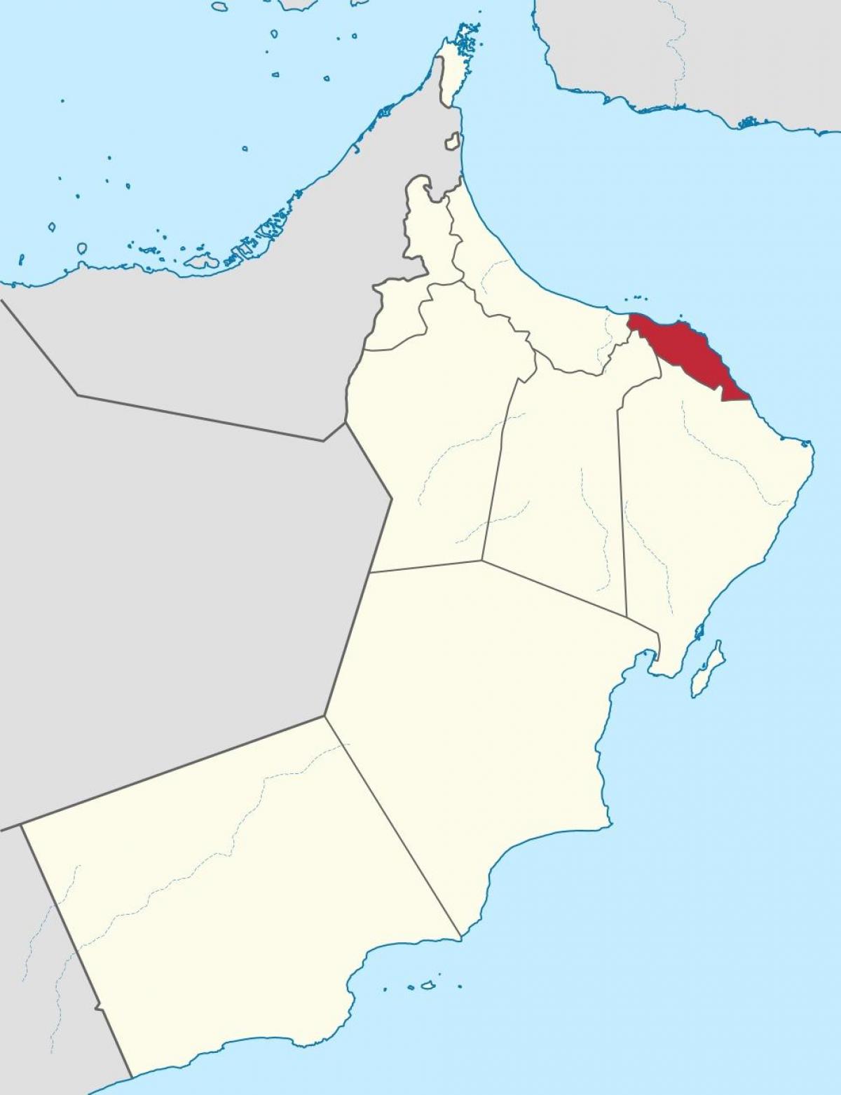 مسقط عمان روی نقشه
