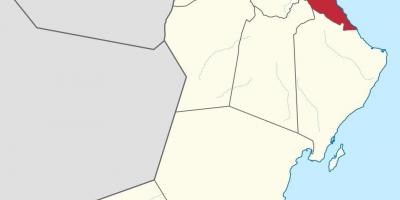 مسقط عمان روی نقشه