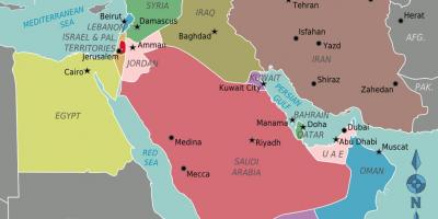 نقشه از عمان نقشه خاورمیانه